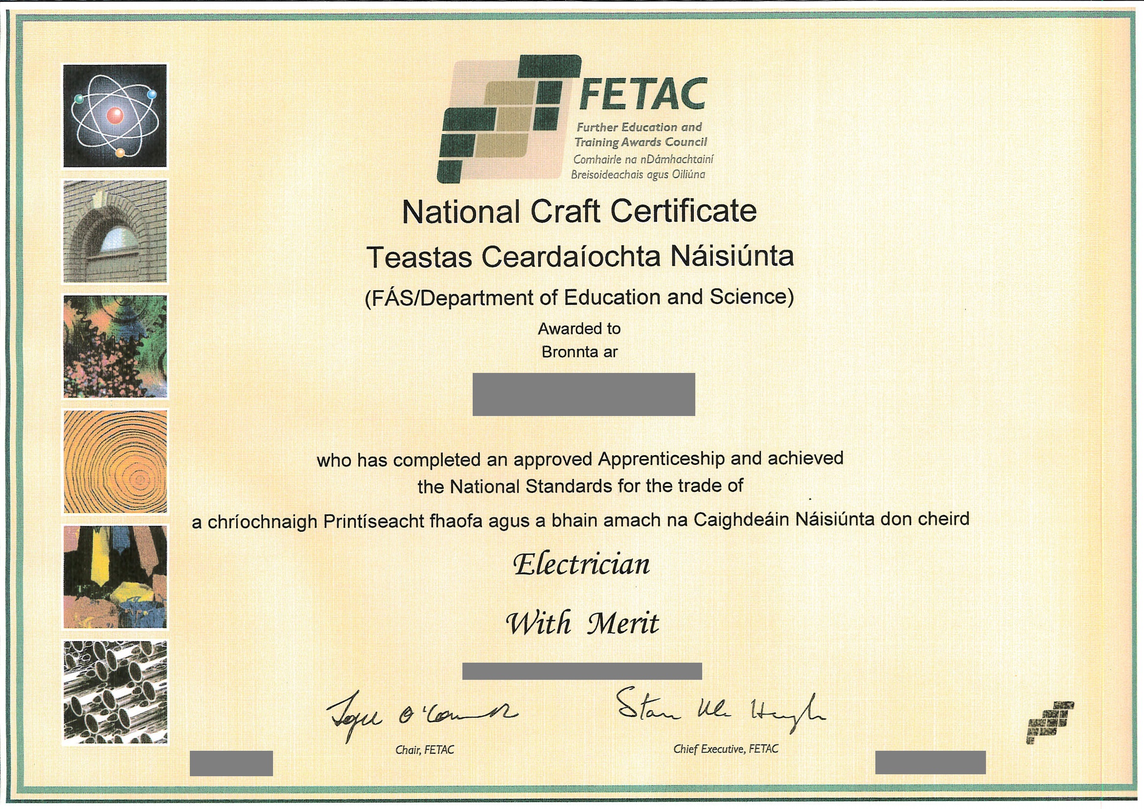 Certificate of Craft